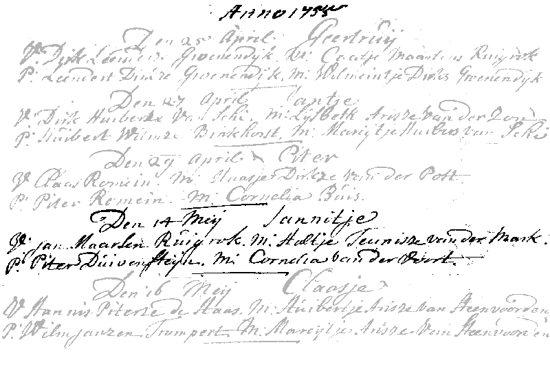 17550514 dp akte RK-N'wijk Jannitje dv Jan M Ruijrok - Aaltje T vd Mark